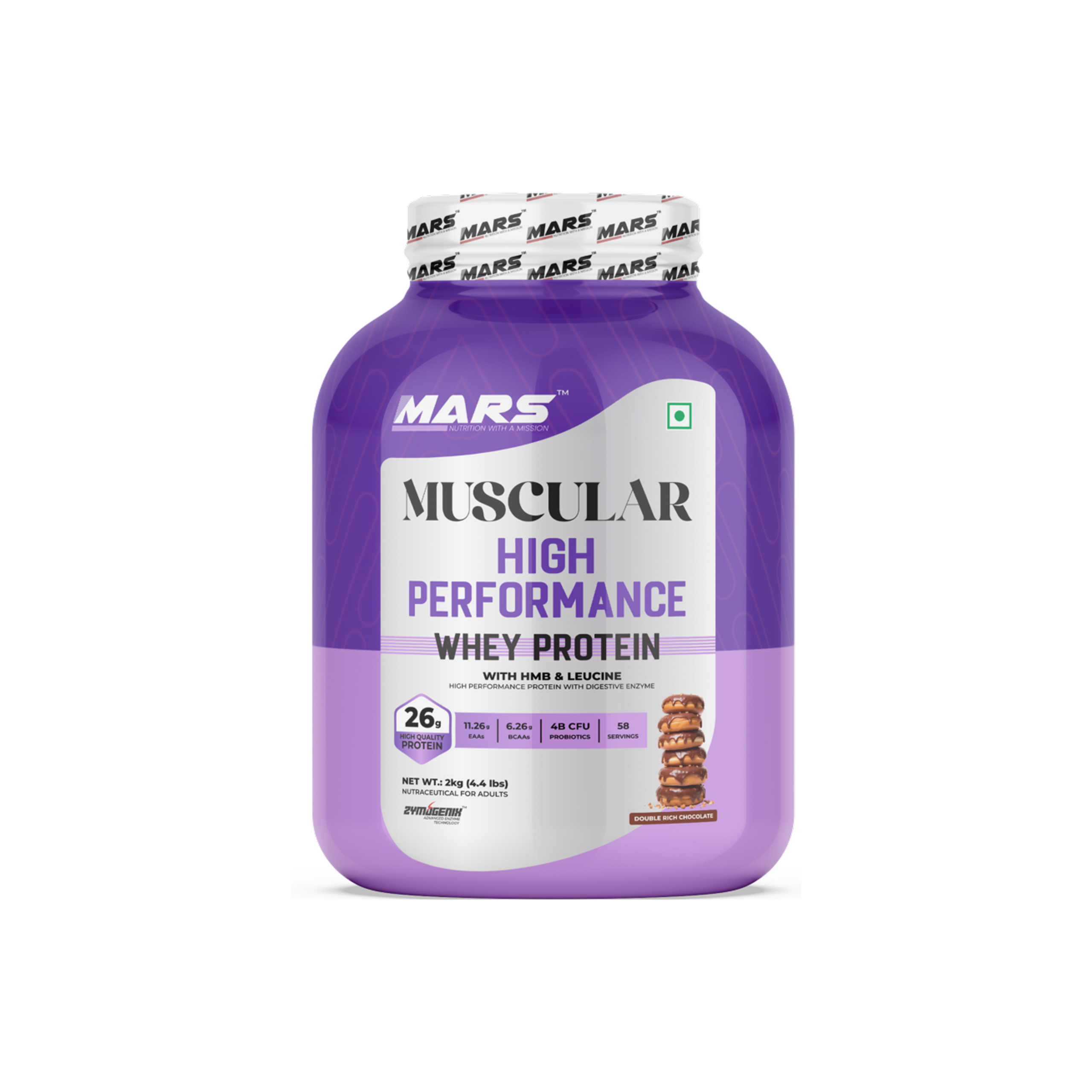 Mars Nutrition Muscular High Performance Whey Protein with HMB & Leucine (2KG)