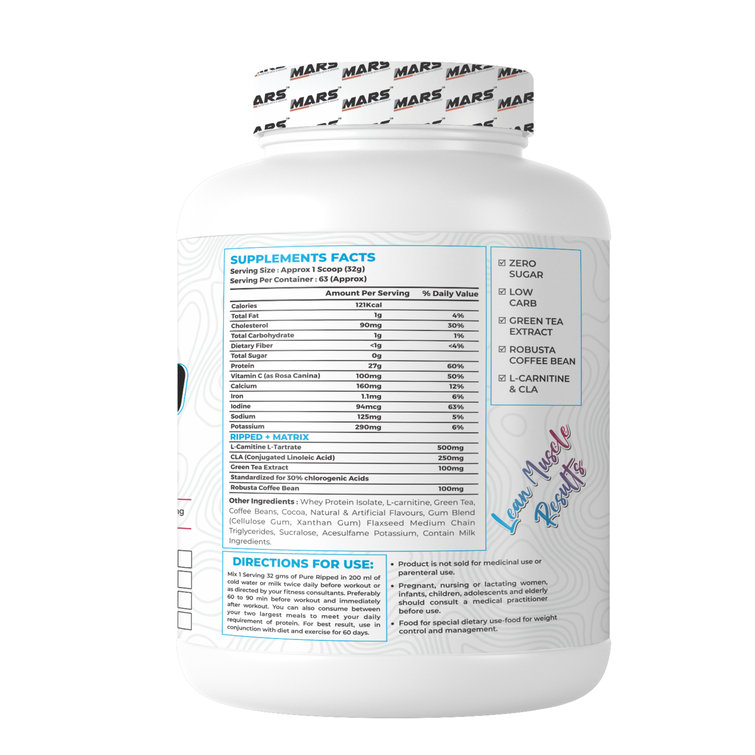 Mars Nutrition Pure Iso Ripped - Image 3