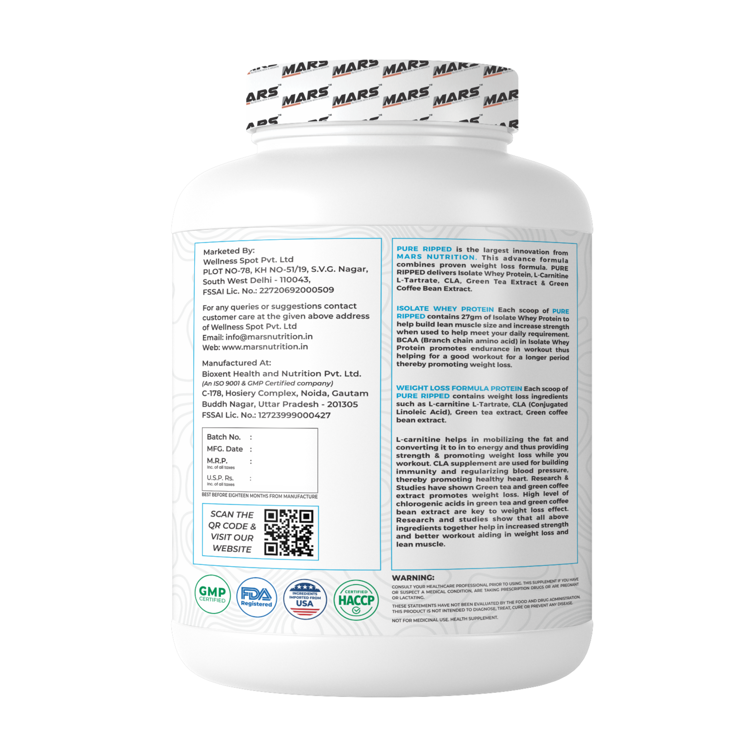 Mars Nutrition Pure Iso Ripped - Image 2